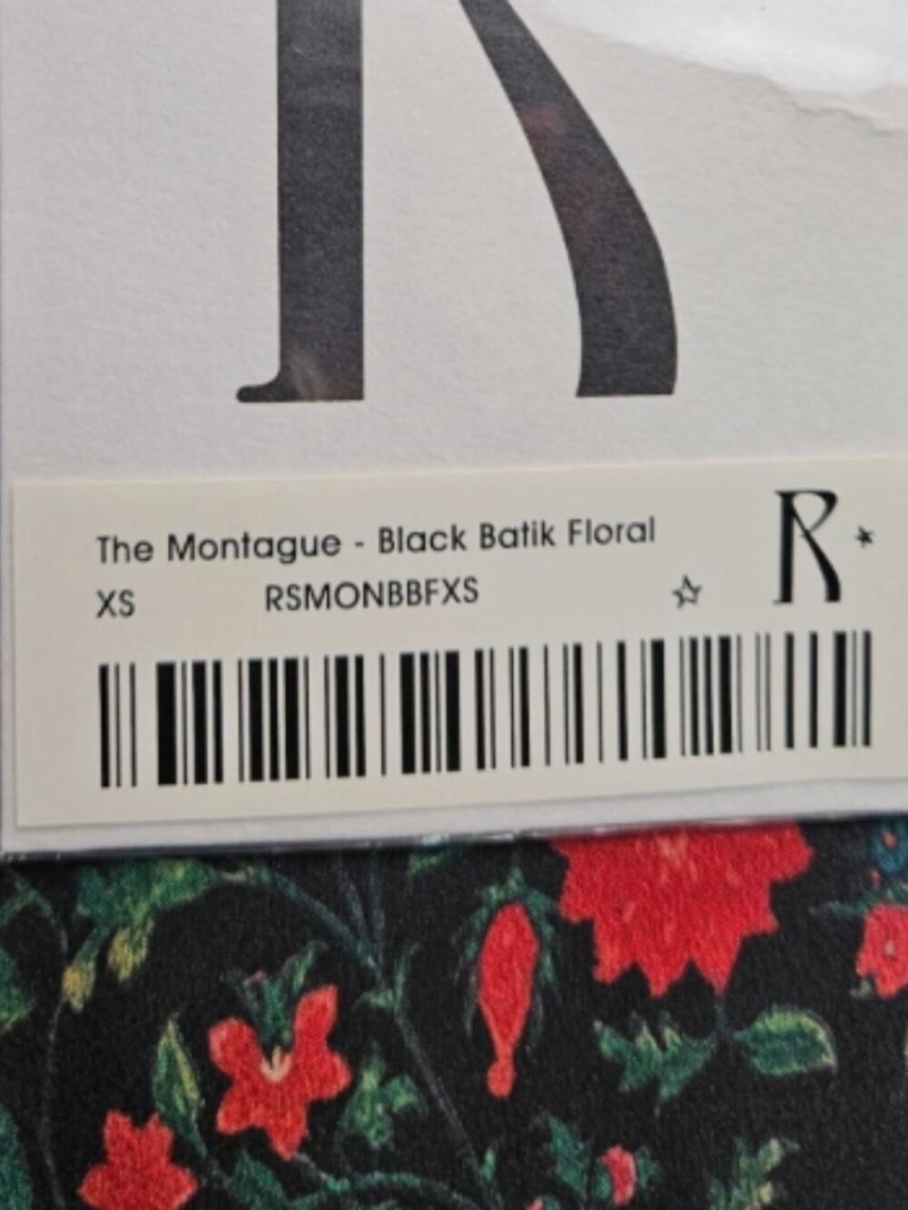 Realisation Par The montague Dress Black Batik Floral XS - Picture 5 of 7